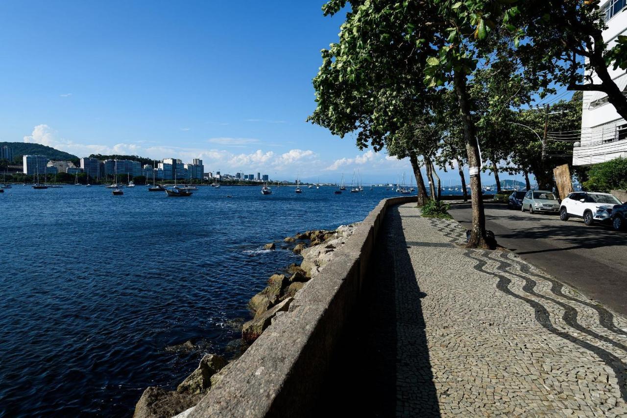2 Quartos Na Urca Com Vista Para Baia De Guanabara A 700M Pao De Acucar Com Cozinha Completa E Wi-Fi - Bares, Restaurantes E Comercio Local A Poucos Metros Рио-де-Жанейро Экстерьер фото