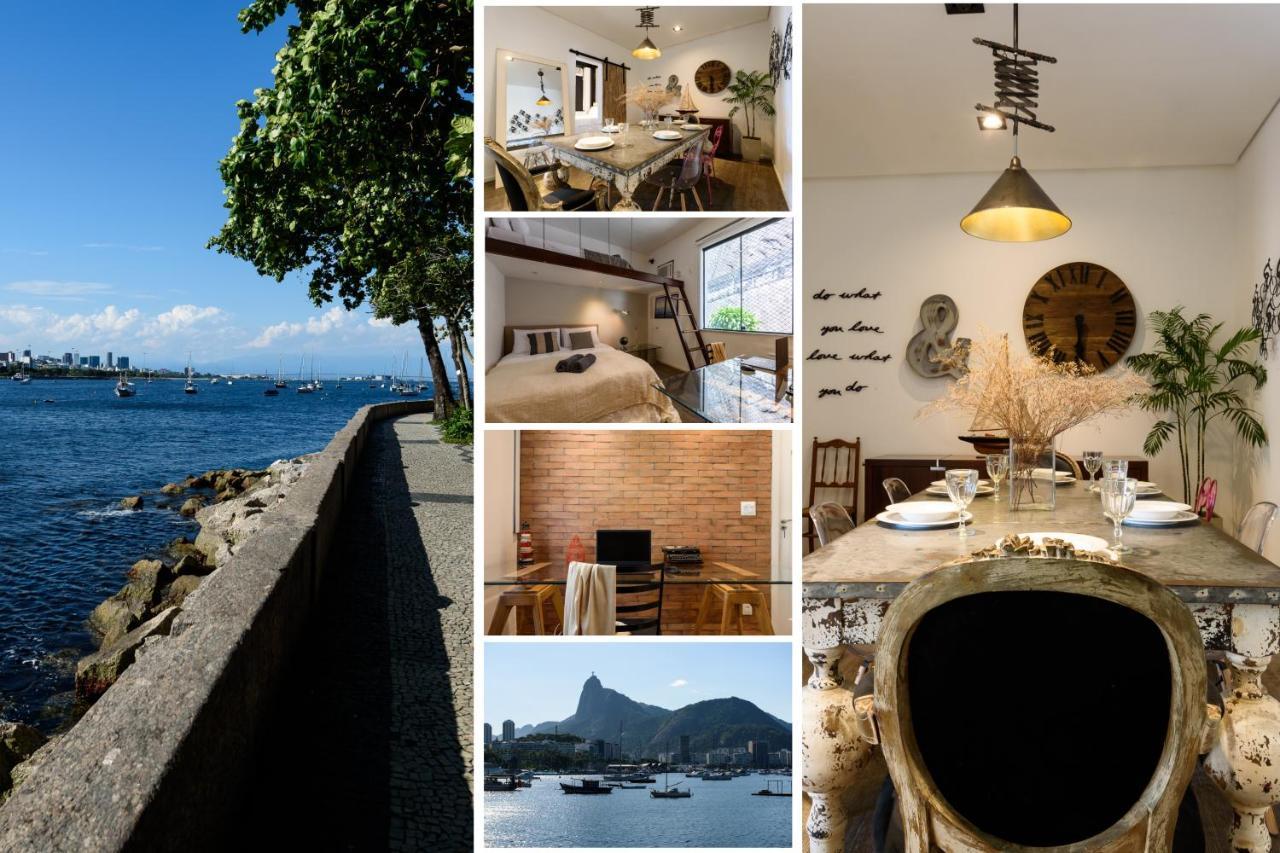 2 Quartos Na Urca Com Vista Para Baia De Guanabara A 700M Pao De Acucar Com Cozinha Completa E Wi-Fi - Bares, Restaurantes E Comercio Local A Poucos Metros Рио-де-Жанейро Экстерьер фото