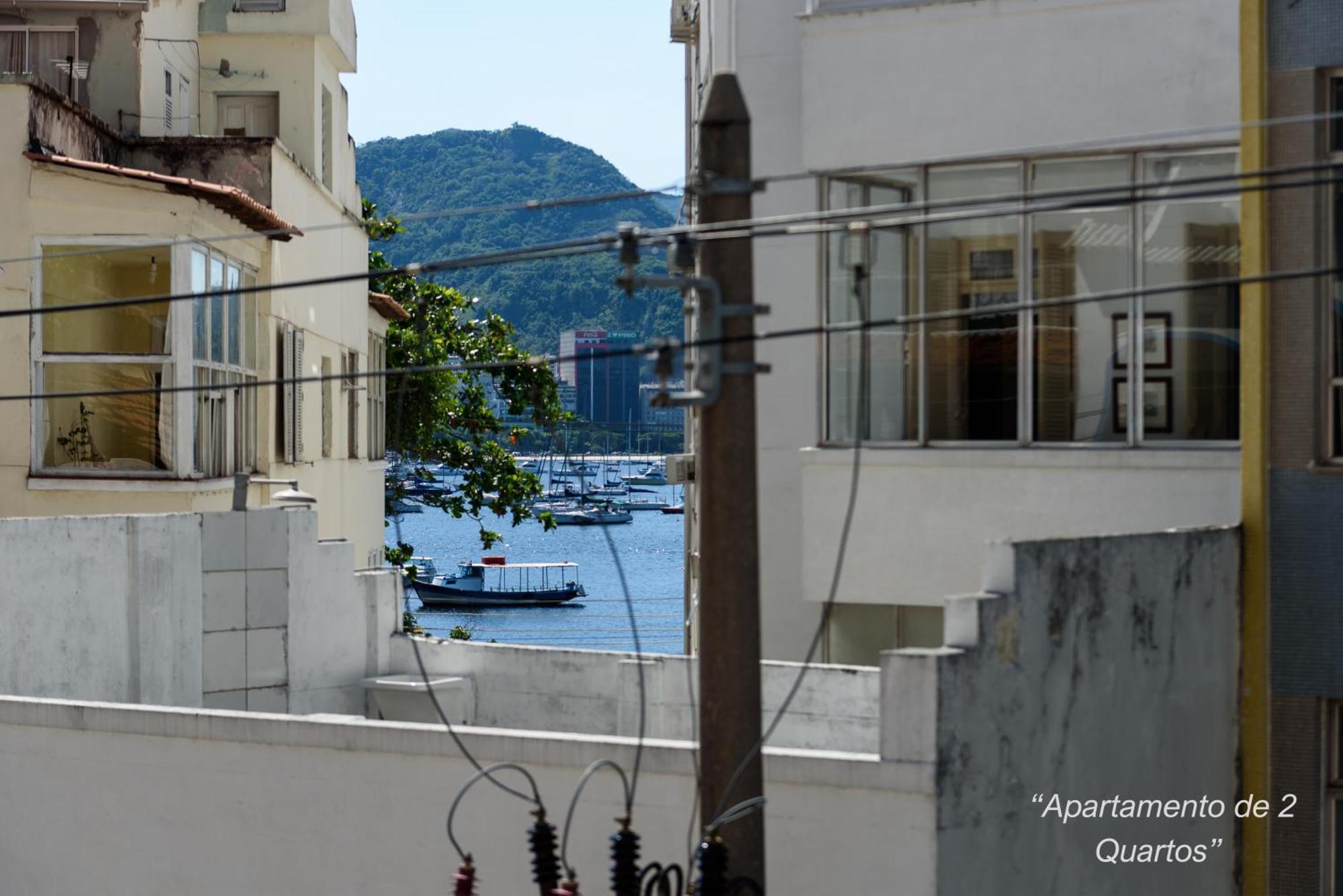 2 Quartos Na Urca Com Vista Para Baia De Guanabara A 700M Pao De Acucar Com Cozinha Completa E Wi-Fi - Bares, Restaurantes E Comercio Local A Poucos Metros Рио-де-Жанейро Экстерьер фото